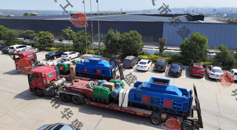 瓜米石制砂機發貨現場